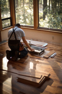 Installing Wood Flooring - cutting